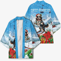 Switzerland Christmas Kimono Merry Swissmas Bernese Mountain Dog - Wonder Print Shop