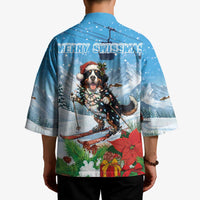 Switzerland Christmas Kimono Merry Swissmas Bernese Mountain Dog - Wonder Print Shop
