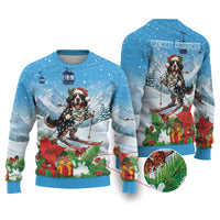 Switzerland Christmas Ugly Christmas Sweater Merry Swissmas Bernese Mountain Dog - Wonder Print Shop