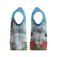 Switzerland Christmas Knitted V-Neck Vest Merry Swissmas Bernese Mountain Dog - Wonder Print Shop