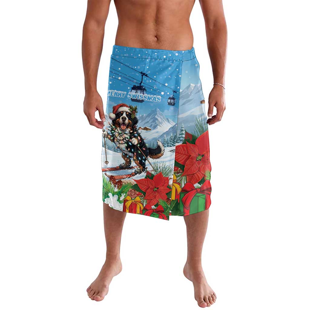 Switzerland Christmas Lavalava Merry Swissmas Bernese Mountain Dog - Wonder Print Shop