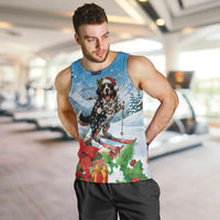 Switzerland Christmas Men Tank Top Merry Swissmas Bernese Mountain Dog - Wonder Print Shop