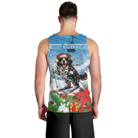 Switzerland Christmas Men Tank Top Merry Swissmas Bernese Mountain Dog - Wonder Print Shop