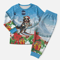 Switzerland Christmas Pajama Set Merry Swissmas Bernese Mountain Dog - Wonder Print Shop
