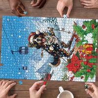 Switzerland Christmas Puzzle Merry Swissmas Bernese Mountain Dog - Wonder Print Shop