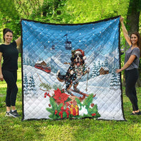 Switzerland Christmas Quilt Merry Swissmas Bernese Mountain Dog - Wonder Print Shop