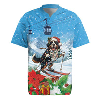 Switzerland Christmas Rugby Jersey Merry Swissmas Bernese Mountain Dog - Wonder Print Shop