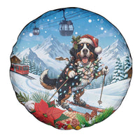 Switzerland Christmas Spare Tire Cover Merry Swissmas Bernese Mountain Dog - Wonder Print Shop