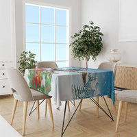 Switzerland Christmas Tablecloth Merry Swissmas Bernese Mountain Dog - Wonder Print Shop