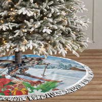 Switzerland Christmas Tree Skirt Merry Swissmas Bernese Mountain Dog - Wonder Print Shop