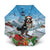 Switzerland Christmas Umbrella Merry Swissmas Bernese Mountain Dog - Wonder Print Shop