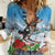 Switzerland Christmas Women Casual Shirt Merry Swissmas Bernese Mountain Dog - Wonder Print Shop
