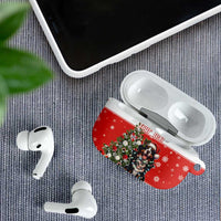 Personalized Merry Swissmas AirPods Case Bernese Mountain Dog Christmas Pattern - Wonder Print Shop