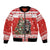 Personalized Merry Swissmas Bomber Jacket Bernese Mountain Dog Christmas Pattern - Wonder Print Shop