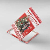 Personalized Merry Swissmas Canvas Wall Art Bernese Mountain Dog Christmas Pattern - Wonder Print Shop