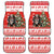 Personalized Merry Swissmas Car Mats Bernese Mountain Dog Christmas Pattern - Wonder Print Shop