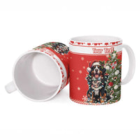 Personalized Merry Swissmas Ceramic Mug Bernese Mountain Dog Christmas Pattern - Wonder Print Shop