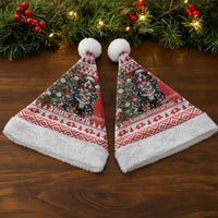Personalized Merry Swissmas Christmas Santa Hat Bernese Mountain Dog Christmas Pattern - Wonder Print Shop
