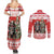 Personalized Merry Swissmas Couples Matching Summer Maxi Dress and Long Sleeve Button Shirt Bernese Mountain Dog Christmas Pattern - Wonder Print Shop