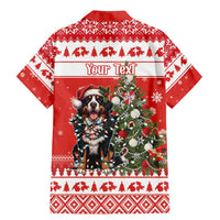 Personalized Merry Swissmas Family Matching Mermaid Dress and Hawaiian Shirt Bernese Mountain Dog Christmas Pattern - Wonder Print Shop