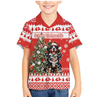 Personalized Merry Swissmas Family Matching Mermaid Dress and Hawaiian Shirt Bernese Mountain Dog Christmas Pattern - Wonder Print Shop