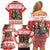 Personalized Merry Swissmas Family Matching Off Shoulder Short Dress and Hawaiian Shirt Bernese Mountain Dog Christmas Pattern - Wonder Print Shop