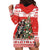 Personalized Merry Swissmas Hoodie Dress Bernese Mountain Dog Christmas Pattern - Wonder Print Shop