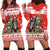 Personalized Merry Swissmas Hoodie Dress Bernese Mountain Dog Christmas Pattern - Wonder Print Shop