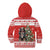 Personalized Merry Swissmas Kid Hoodie Bernese Mountain Dog Christmas Pattern - Wonder Print Shop