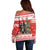 Personalized Merry Swissmas Off Shoulder Sweater Bernese Mountain Dog Christmas Pattern - Wonder Print Shop