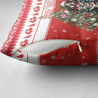 Personalized Merry Swissmas Pillow Cover Bernese Mountain Dog Christmas Pattern - Wonder Print Shop
