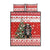 Personalized Merry Swissmas Quilt Bed Set Bernese Mountain Dog Christmas Pattern - Wonder Print Shop
