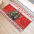 Personalized Merry Swissmas Rubber Doormat Bernese Mountain Dog Christmas Pattern - Wonder Print Shop