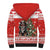 Personalized Merry Swissmas Sherpa Hoodie Bernese Mountain Dog Christmas Pattern - Wonder Print Shop