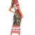 Personalized Merry Swissmas Short Sleeve Bodycon Dress Bernese Mountain Dog Christmas Pattern - Wonder Print Shop