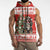 Personalized Merry Swissmas Sleeveless Zip Hoodie Bernese Mountain Dog Christmas Pattern - Wonder Print Shop