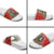 Personalized Merry Swissmas Slide Sandals Bernese Mountain Dog Christmas Pattern - Wonder Print Shop