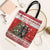 Personalized Merry Swissmas Tote Bag Bernese Mountain Dog Christmas Pattern - Wonder Print Shop