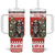 Personalized Merry Swissmas Tumbler With Handle Bernese Mountain Dog Christmas Pattern - Wonder Print Shop