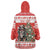 Personalized Merry Swissmas Wearable Blanket Hoodie Bernese Mountain Dog Christmas Pattern - Wonder Print Shop