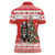 Personalized Merry Swissmas Women Polo Shirt Bernese Mountain Dog Christmas Pattern - Wonder Print Shop