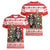 Personalized Merry Swissmas Women V-Neck T-Shirt Bernese Mountain Dog Christmas Pattern - Wonder Print Shop