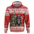 Personalized Merry Swissmas Zip Hoodie Bernese Mountain Dog Christmas Pattern - Wonder Print Shop