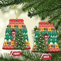 South Africa Christmas Ceramic Ornament Springbok With Christmas Tree - Wonder Print Shop