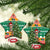 South Africa Christmas Ceramic Ornament Springbok With Christmas Tree - Wonder Print Shop
