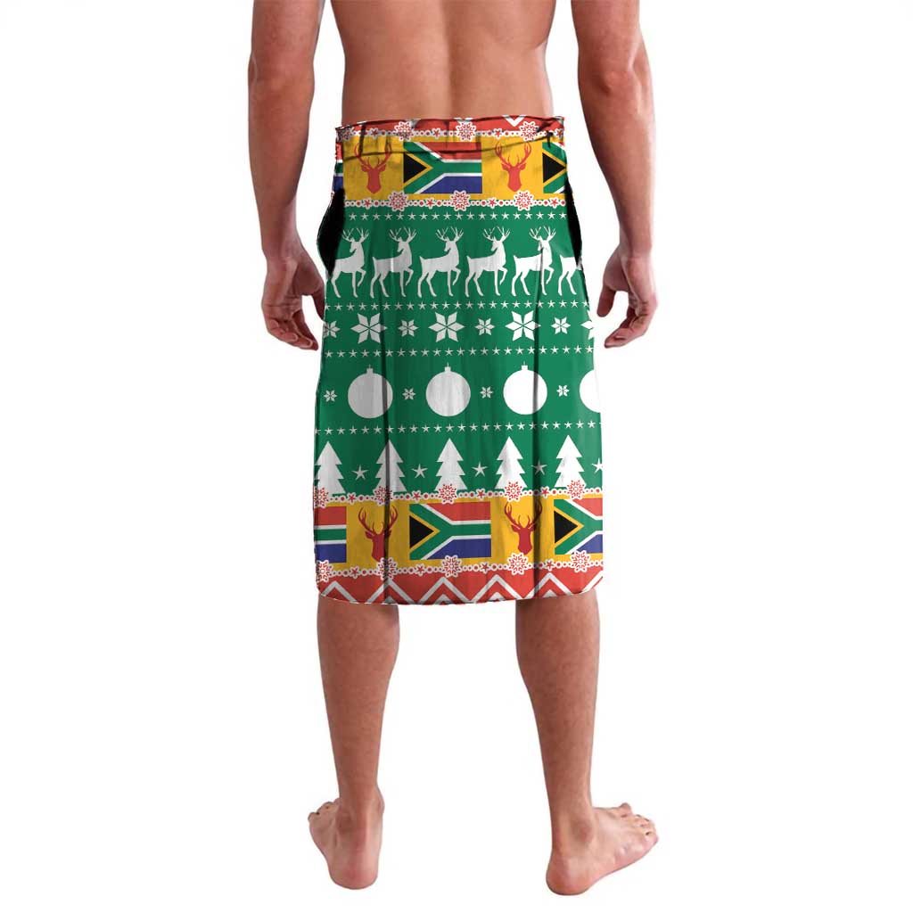 South Africa Christmas Lavalava Springbok With Christmas Tree - Wonder Print Shop