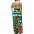South Africa Christmas Off Shoulder Maxi Dress Springbok With Christmas Tree - Wonder Print Shop