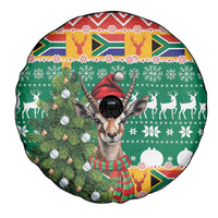 South Africa Christmas Spare Tire Cover Springbok With Christmas Tree - Wonder Print Shop