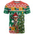 South Africa Christmas T Shirt Springbok With Christmas Tree - Wonder Print Shop