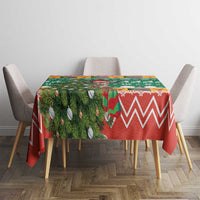 South Africa Christmas Tablecloth Springbok With Christmas Tree - Wonder Print Shop